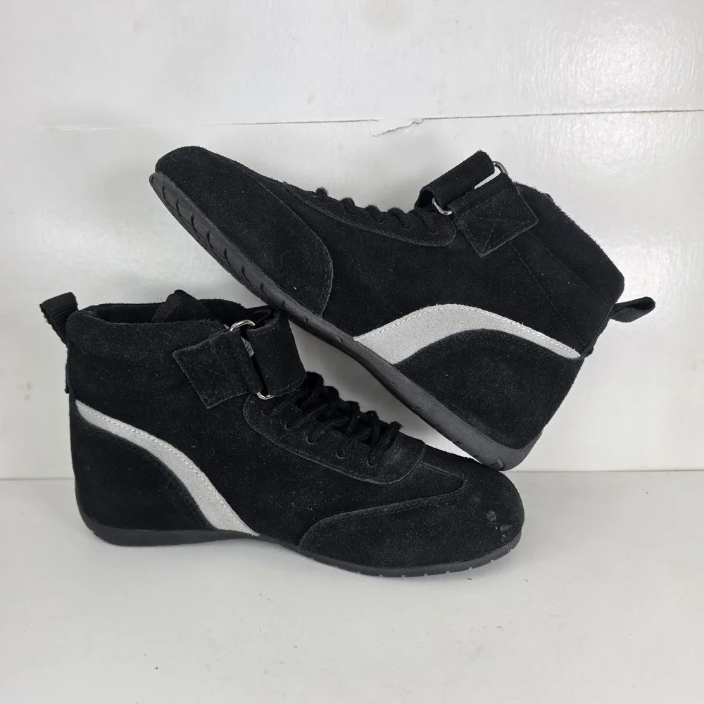 PROFOX SFI 3.3/5 Racing Shoes Black Suede Driving Boots Motorsports Size 6